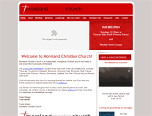 Tablet Screenshot of morelandchristianchurch.org.au